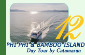Phi Phi and Bamboo Island Day Tour by Catamaran