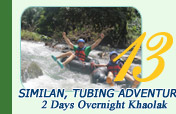 Similan + Tubing Adventure. 2 Days Overnight Khaolak